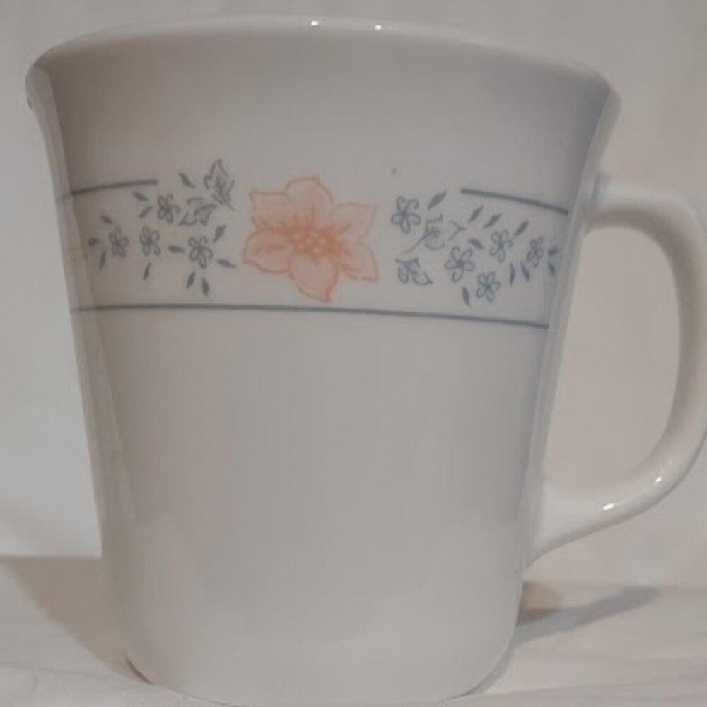 CORELLE CORNINGWARE, VINTAGE, TEA/COFFEE CUP,  8 OZ MUG, APRICOT GROVE, USA